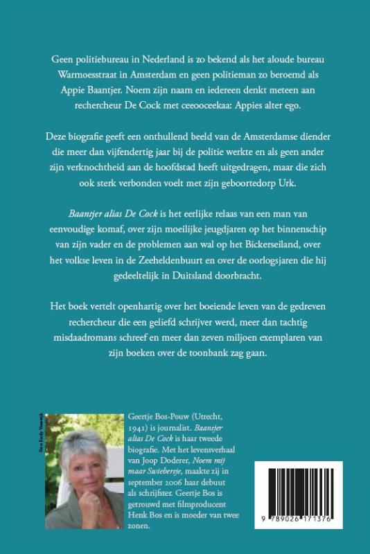 Baantjer alias De Cock achterkant