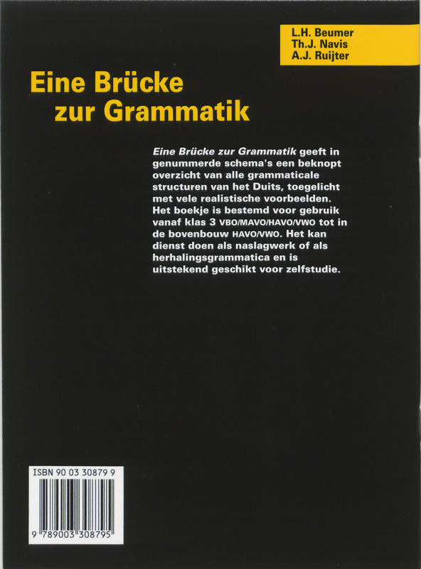 Eine Brucke zur Grammatik achterkant