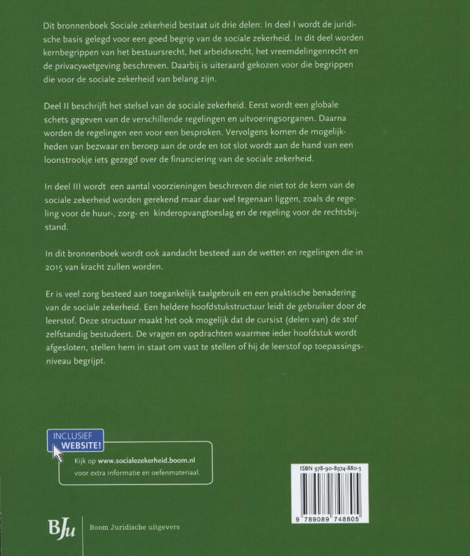 Bronnenboeken - Sociale zekerheid achterkant