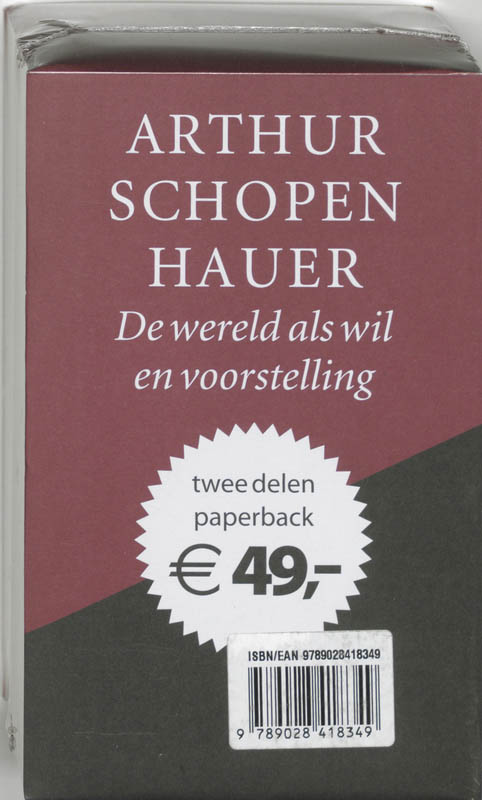 Wereld als wil en...pap. achterkant
