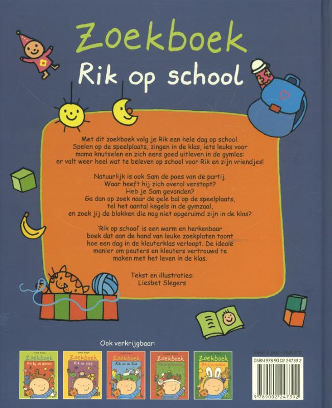Rik op school / Zoekboeken achterkant