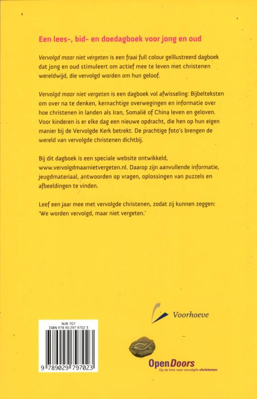 Vervolgd Maar Niet Vergeten Vervolgd Maar Niet Vergeten achterkant