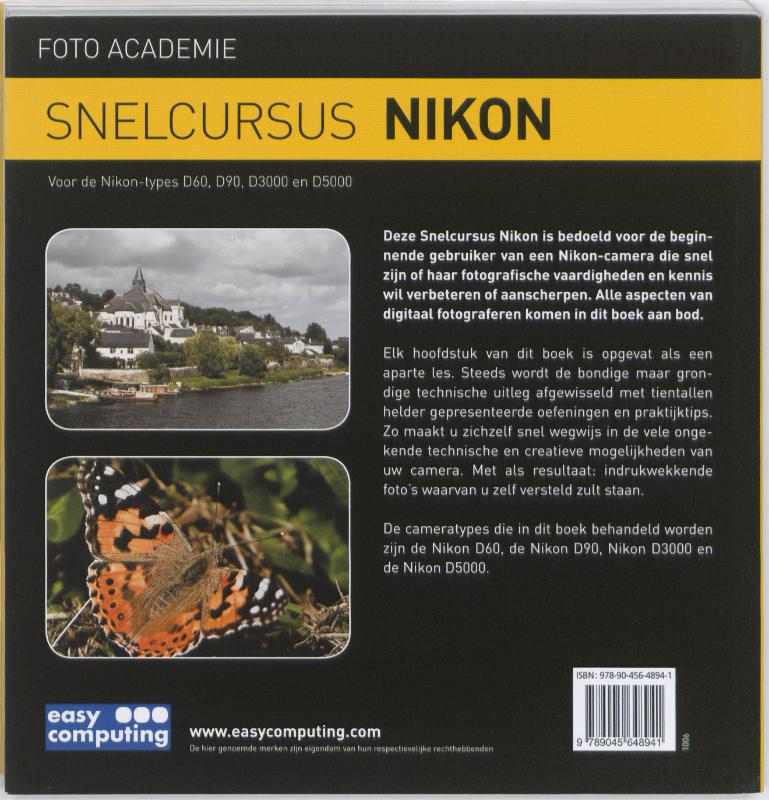 Snelcursus Nikon achterkant
