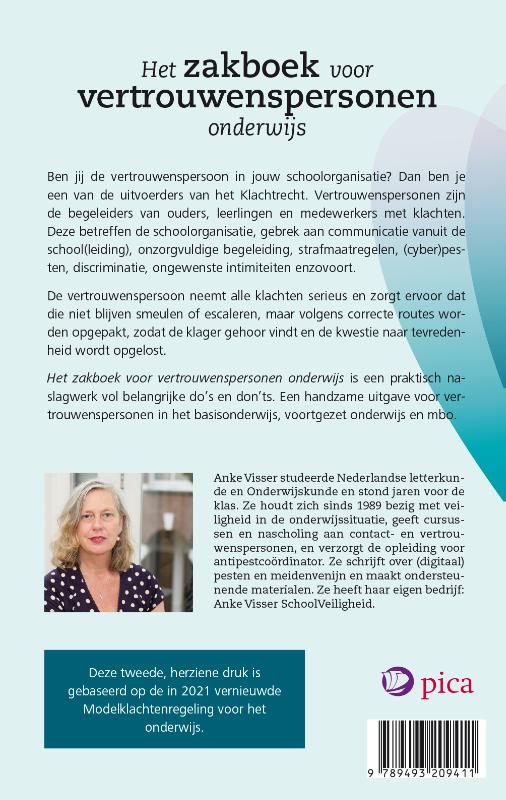 Het zakboek voor vertrouwenspersonen onderwijs achterkant