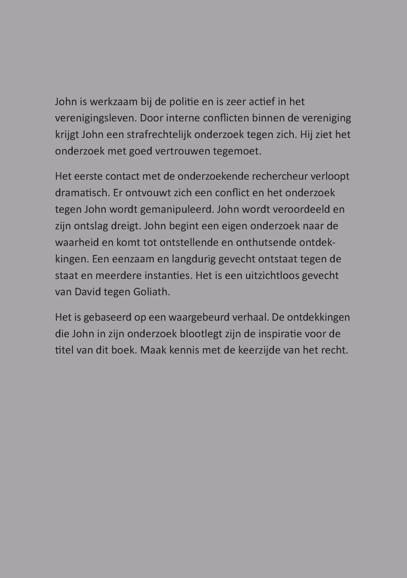 Bescherm mij tegen het Recht achterkant