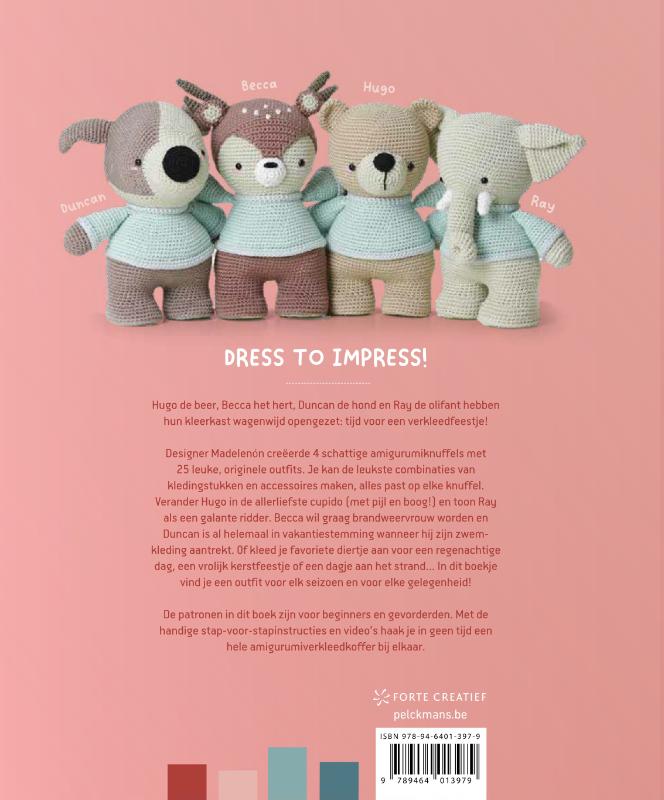 Amigurumi verkleedfeestjes achterkant