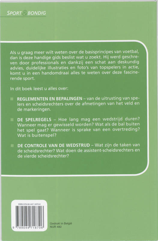 Voetbal Voetbal achterkant