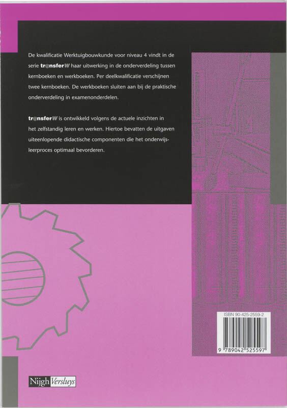 Basisvaardigheden plaatwerk / Werkboek / TransferW / 4 achterkant