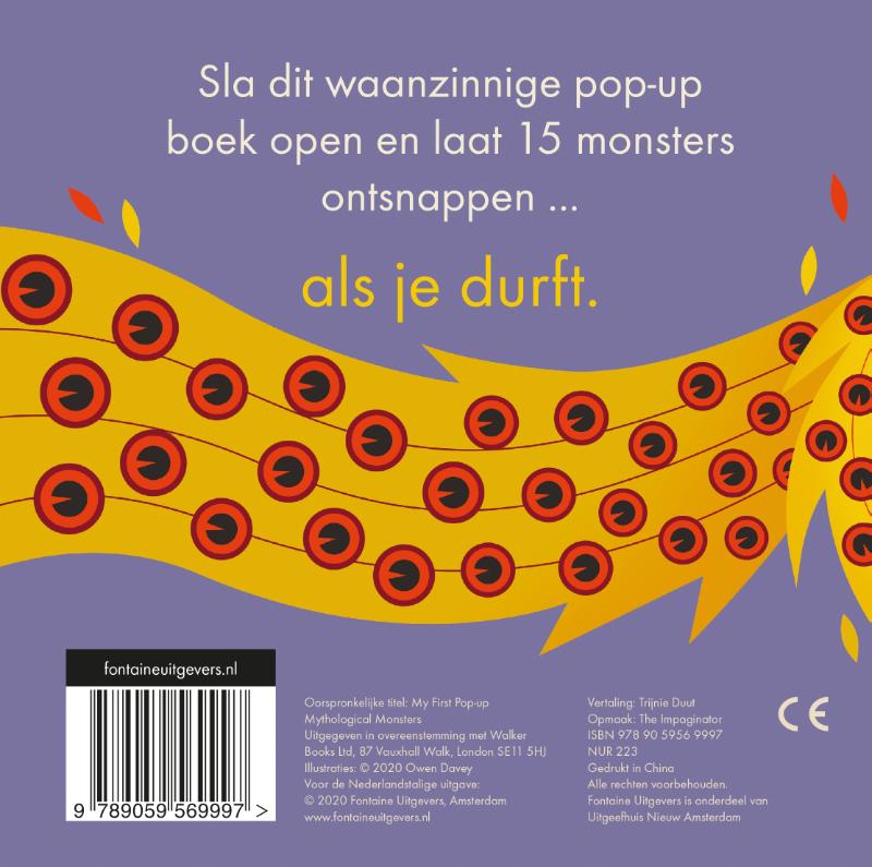 Pop-up Mythische Monsters achterkant