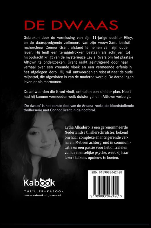 De dwaas / De Arcana-reeks / 1 achterkant