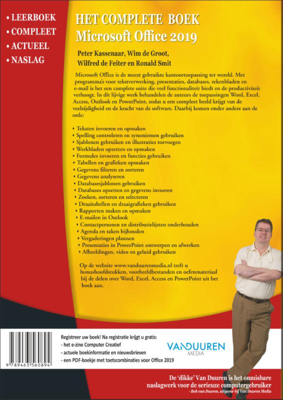 Microsoft Office 2019 / Het complete boek achterkant