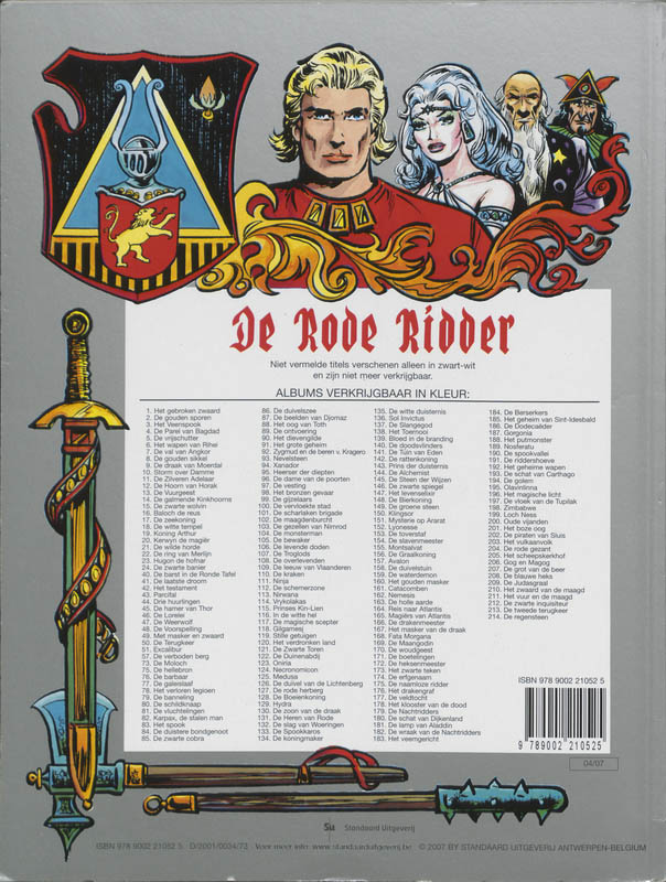 Het geheim van Sint-Idesbald / De Rode Ridder / 185 achterkant