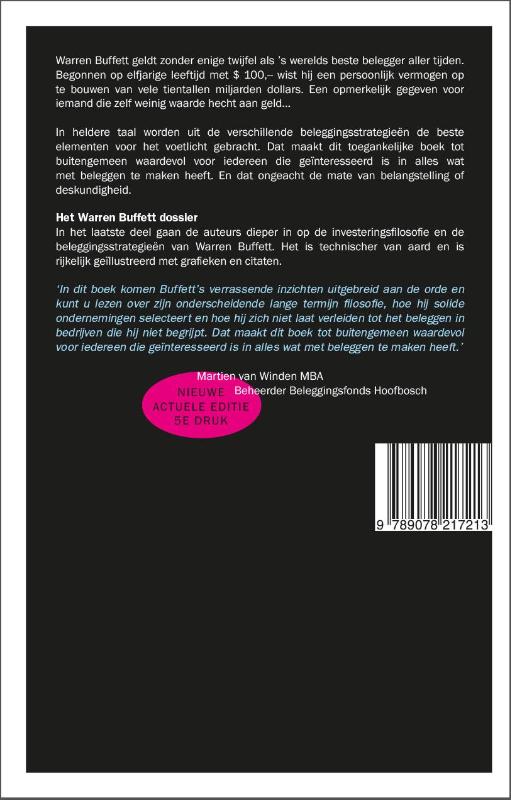 Leer beleggen als Warren Buffet Leer beleggen als Warren Buffet achterkant