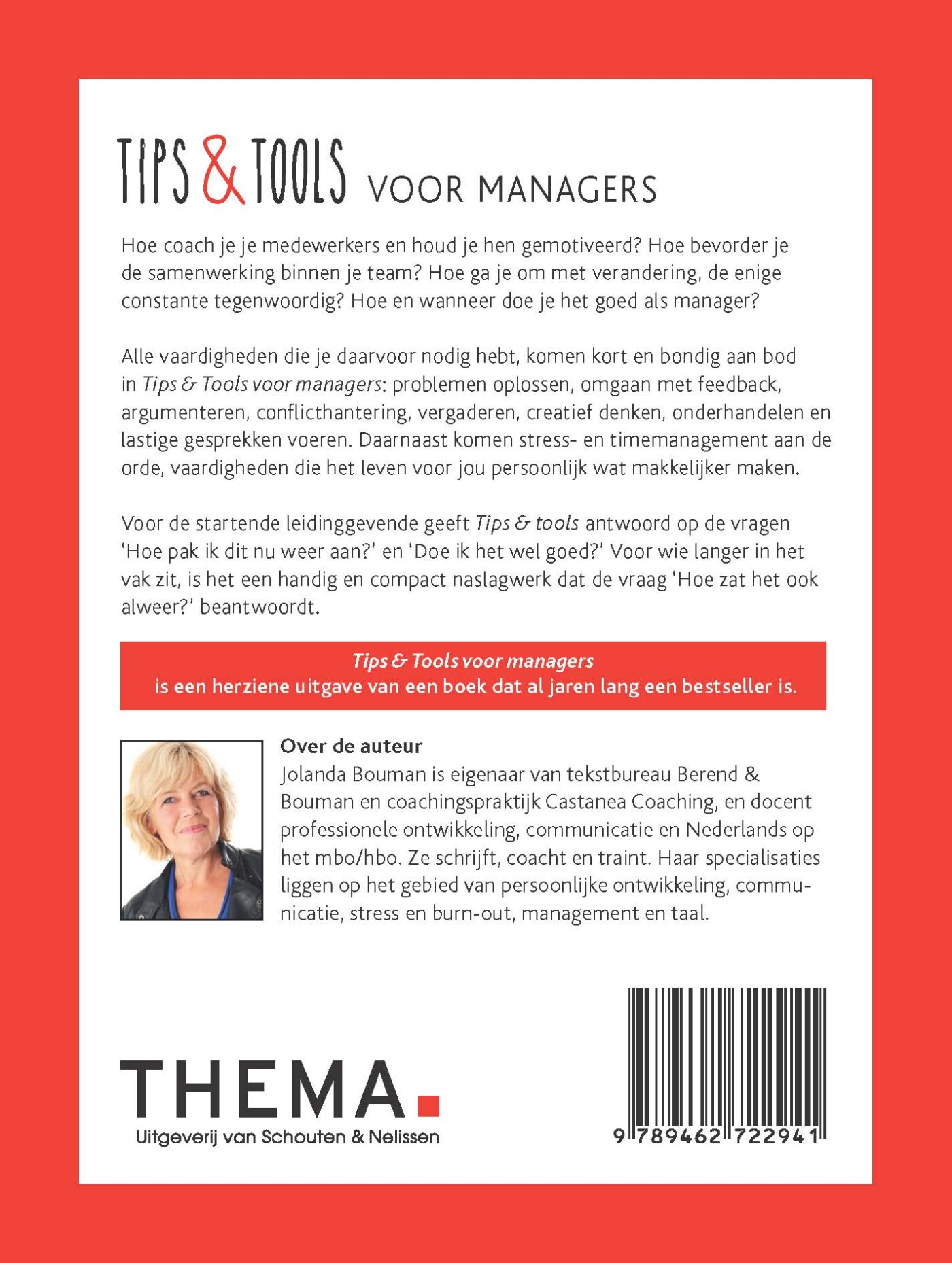 Tips & Tools voor managers achterkant