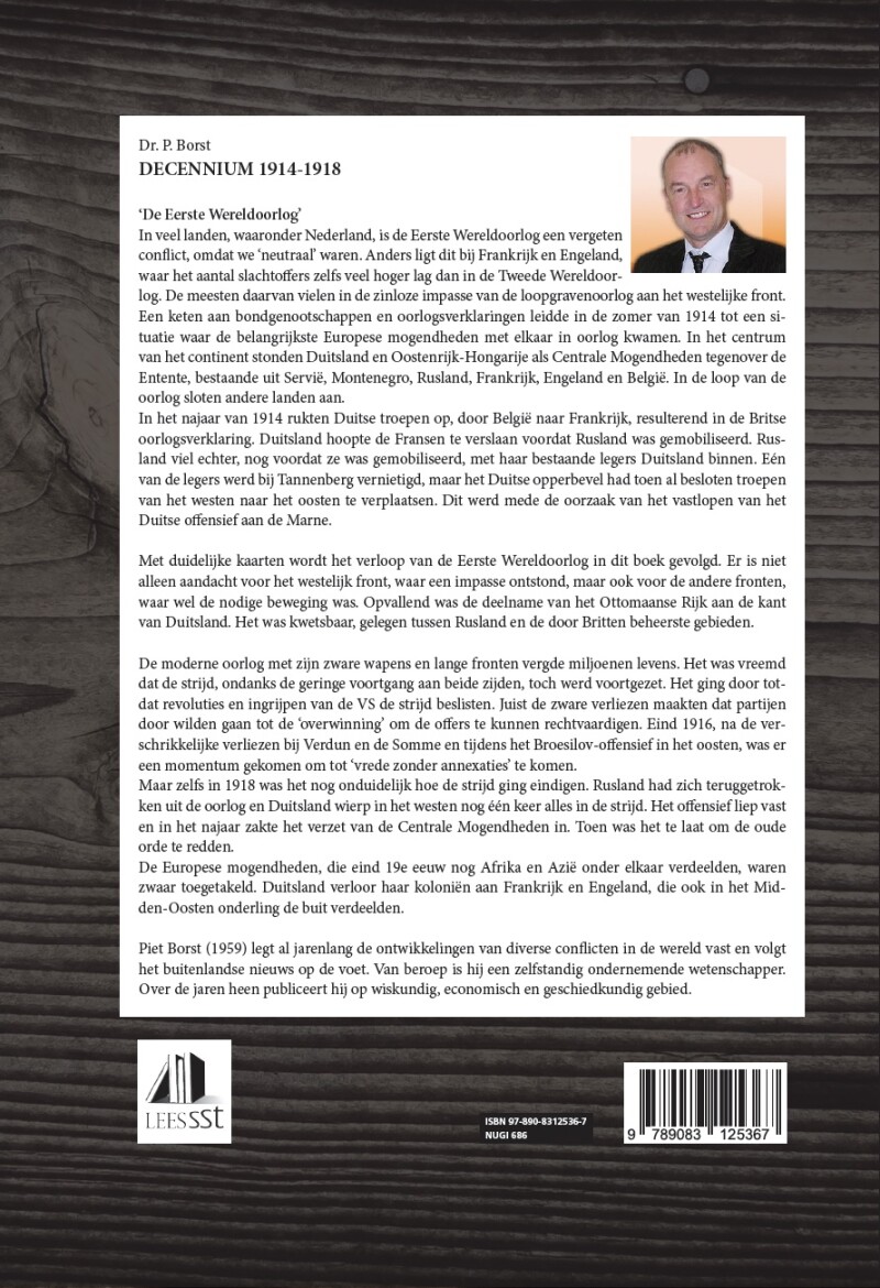 1914-1918 / Decennium Serie achterkant