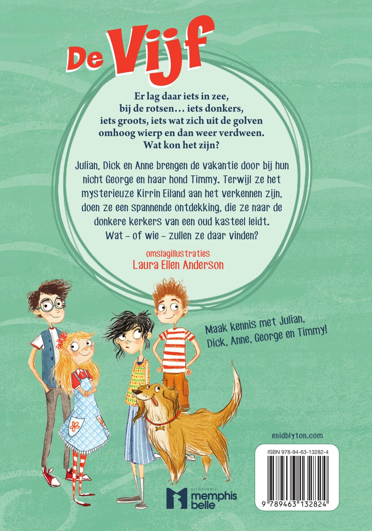 De Vijf gestrand op Kirrin Eiland / De Vijf / 1 achterkant