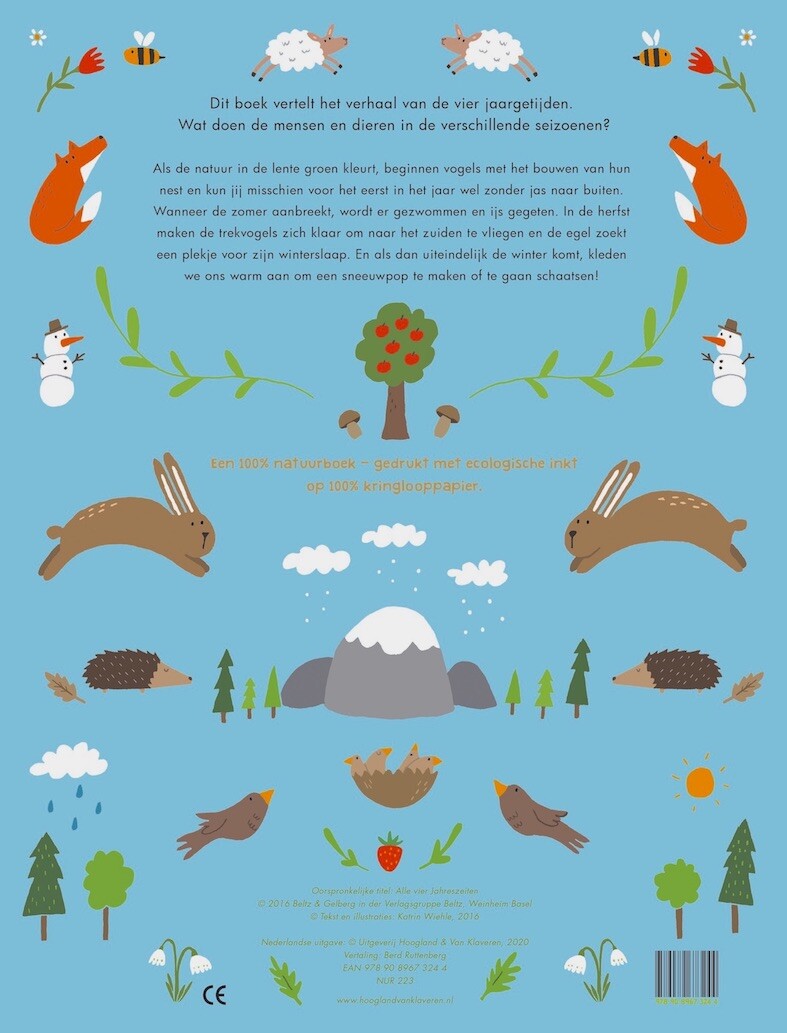 De vier jaargetijden achterkant