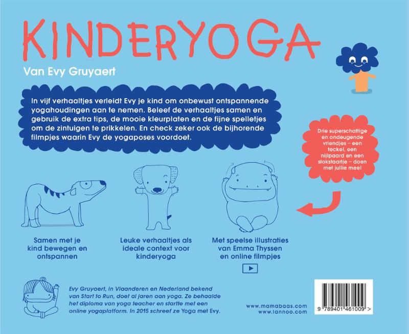 Kinderyoga / Mama Baas achterkant