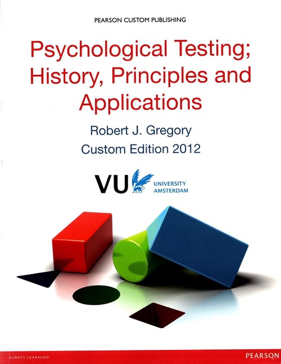 boekenbalie_9781781344651_cover Psychological testing; history, principles and applications:VU University Amsterdam