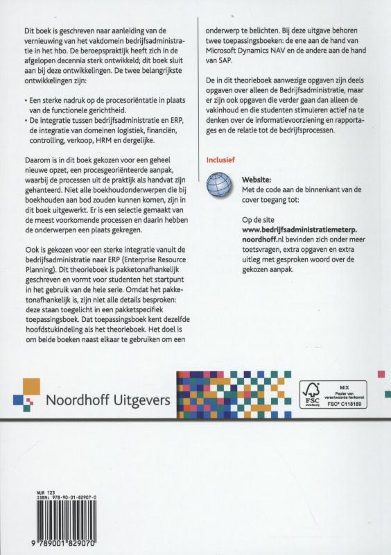 Bedrijfsadministratie met ERP 2 controle antw. achterkant