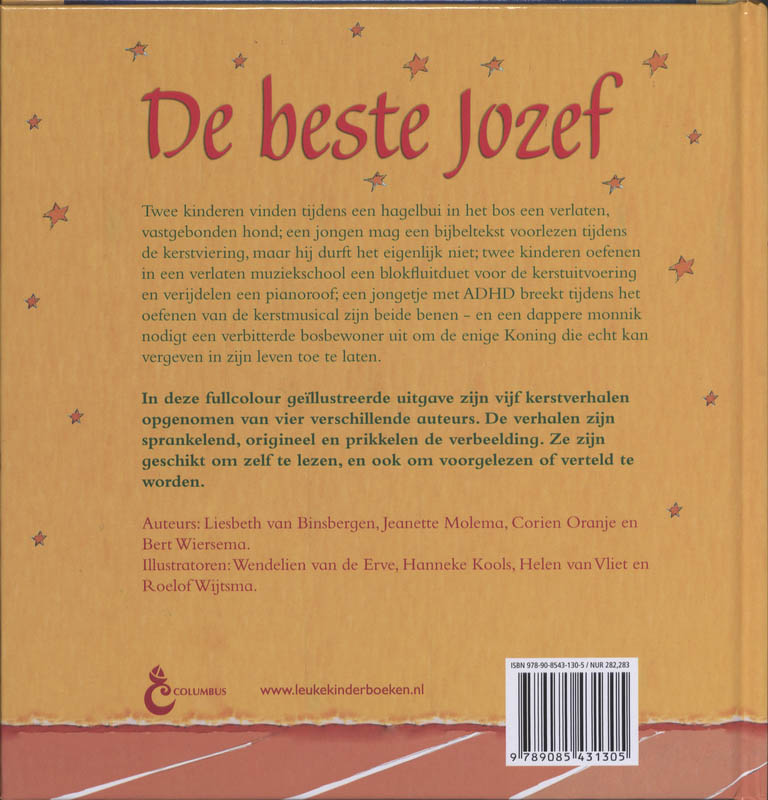 De Beste Jozef - voorleesboek Kerst - Kerstverhaal achterkant