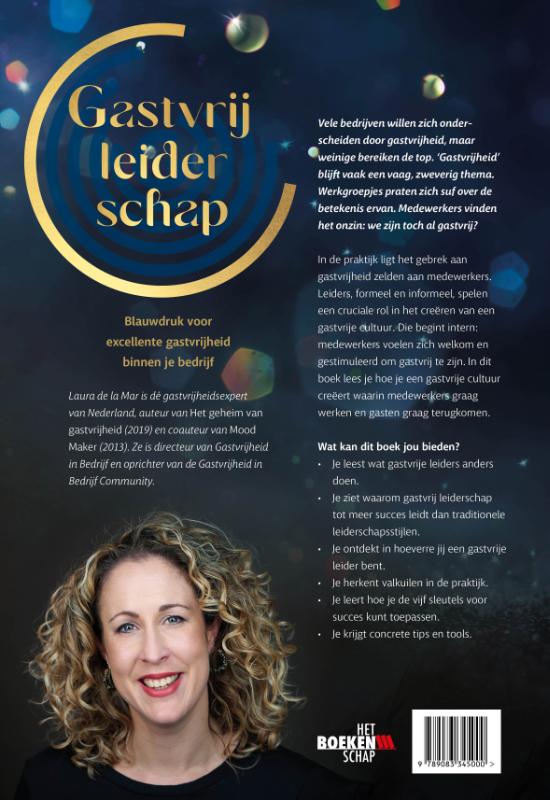 Gastvrij leiderschap - Boek -Laura de la Mar achterkant