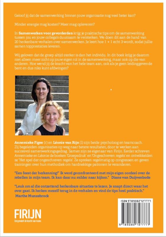 Samenwerken voor gevorderden Samenwerken voor gevorderden achterkant