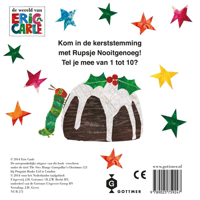 Kerstmis 123 / Rupsje Nooitgenoeg Kerstmis 123 / Rupsje Nooitgenoeg achterkant