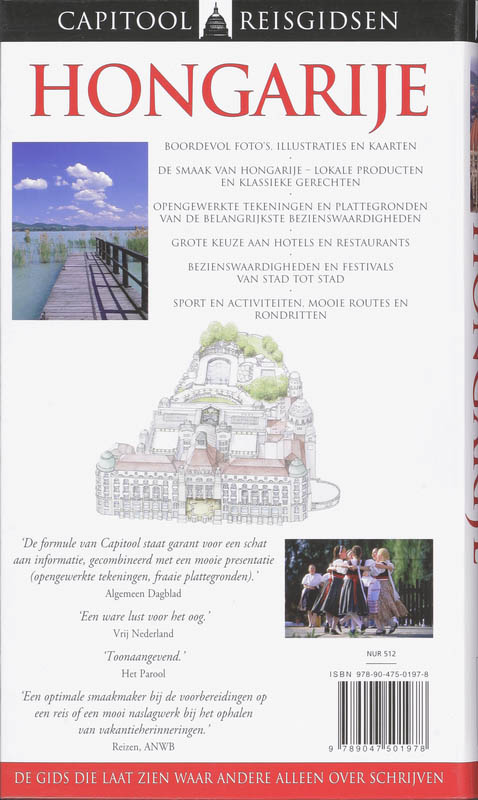 Capitool reisgidsen Hongarije / Capitool reisgidsen achterkant