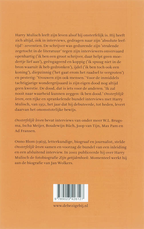 Onsterfelijk leven achterkant