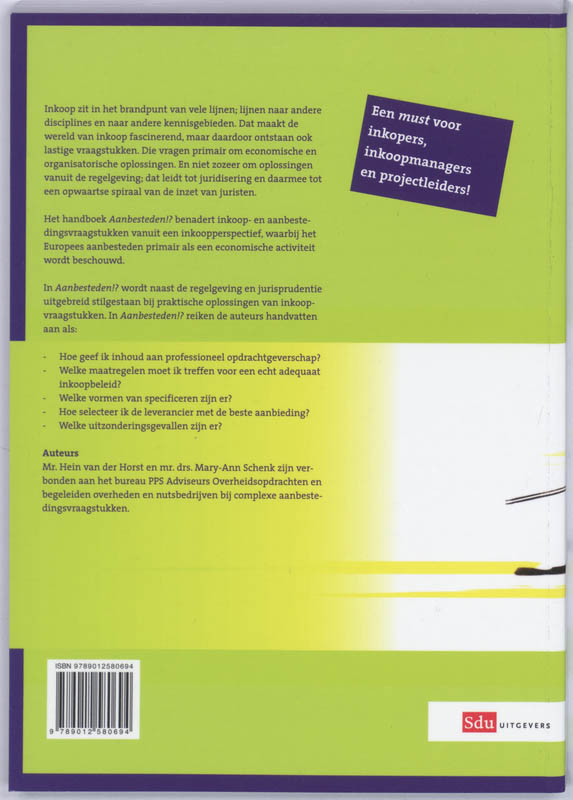 Aanbesteden !? achterkant