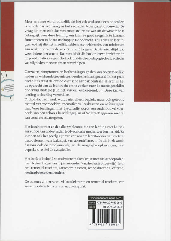 Remedieren Wiskunde, De Basisschool Voorbij achterkant