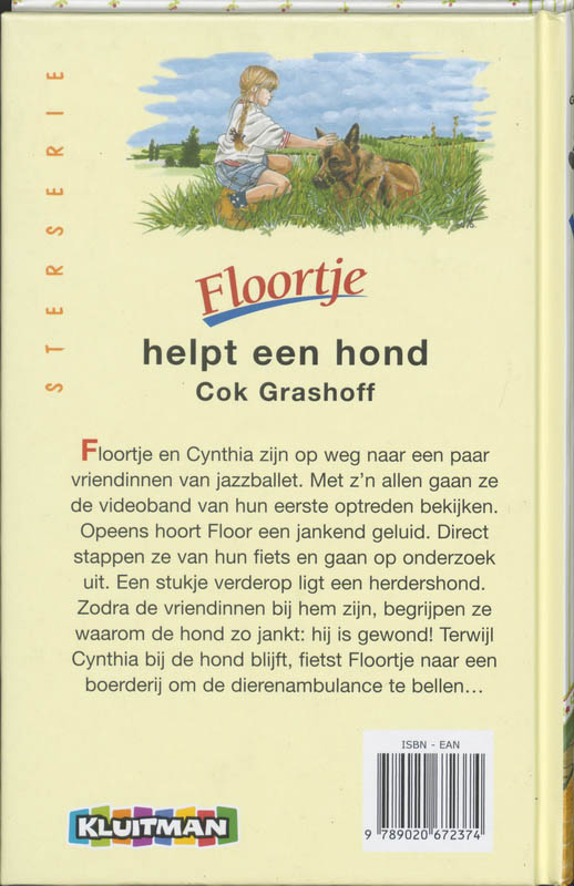 Floortje helpt een hond achterkant