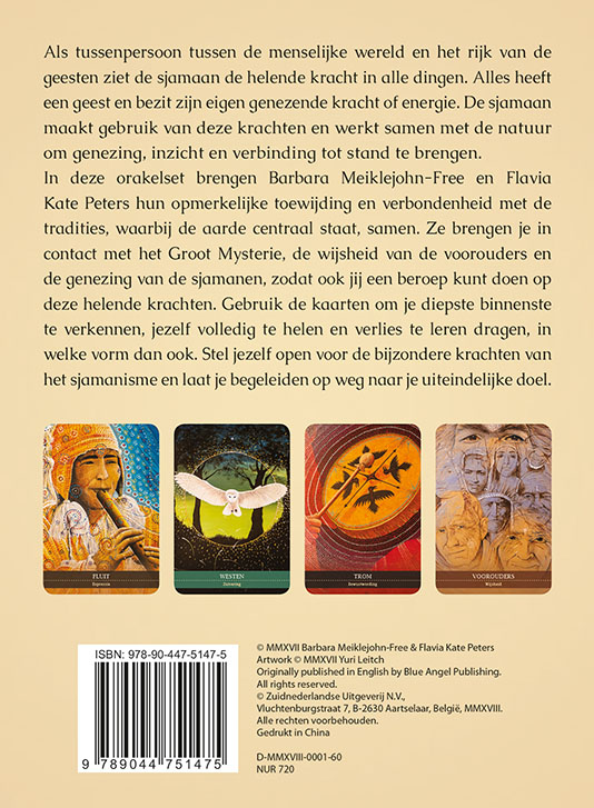 De helende kracht van het Sjamanisme - Boek en orakelkaarten achterkant