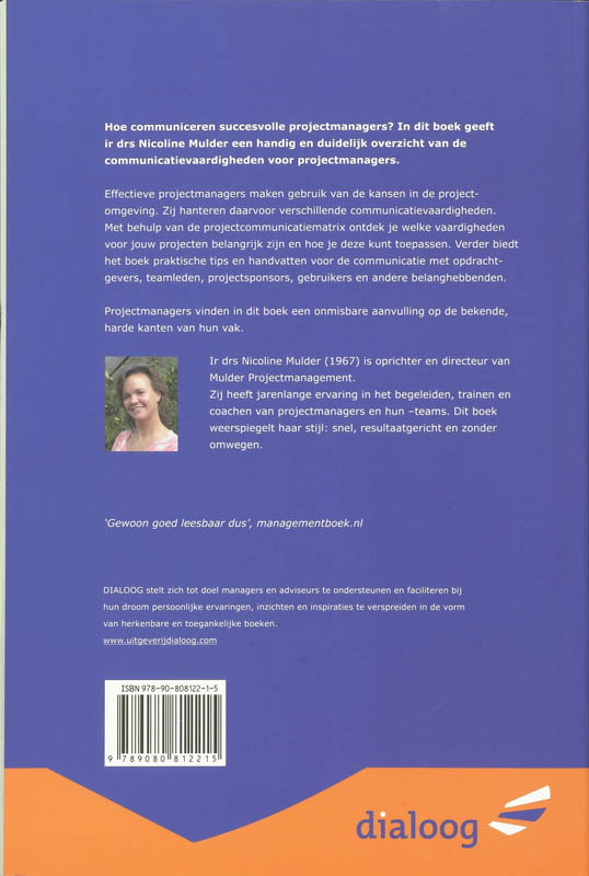 Als de projectmanager gaat communiceren Als de projectmanager gaat communiceren achterkant