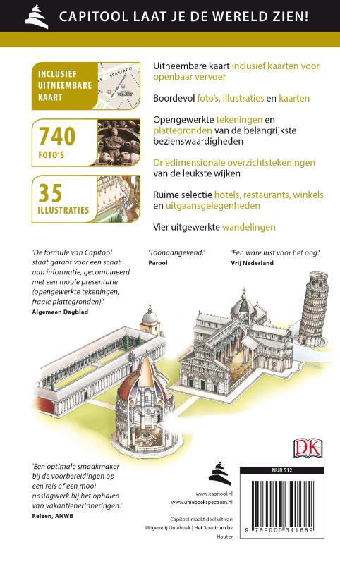 Florence & Toscane / Capitool reisgidsen Florence & Toscane / Capitool reisgidsen achterkant