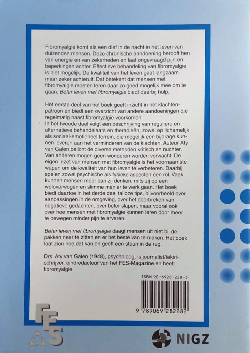 Beter leven met fibromyalgie achterkant