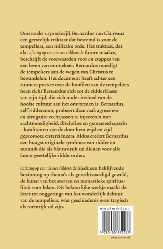 Tempeliers / Middeleeuwse Monastieke teksten achterkant