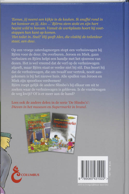 De verdwenen verhuiswagen / De Slimbo's achterkant
