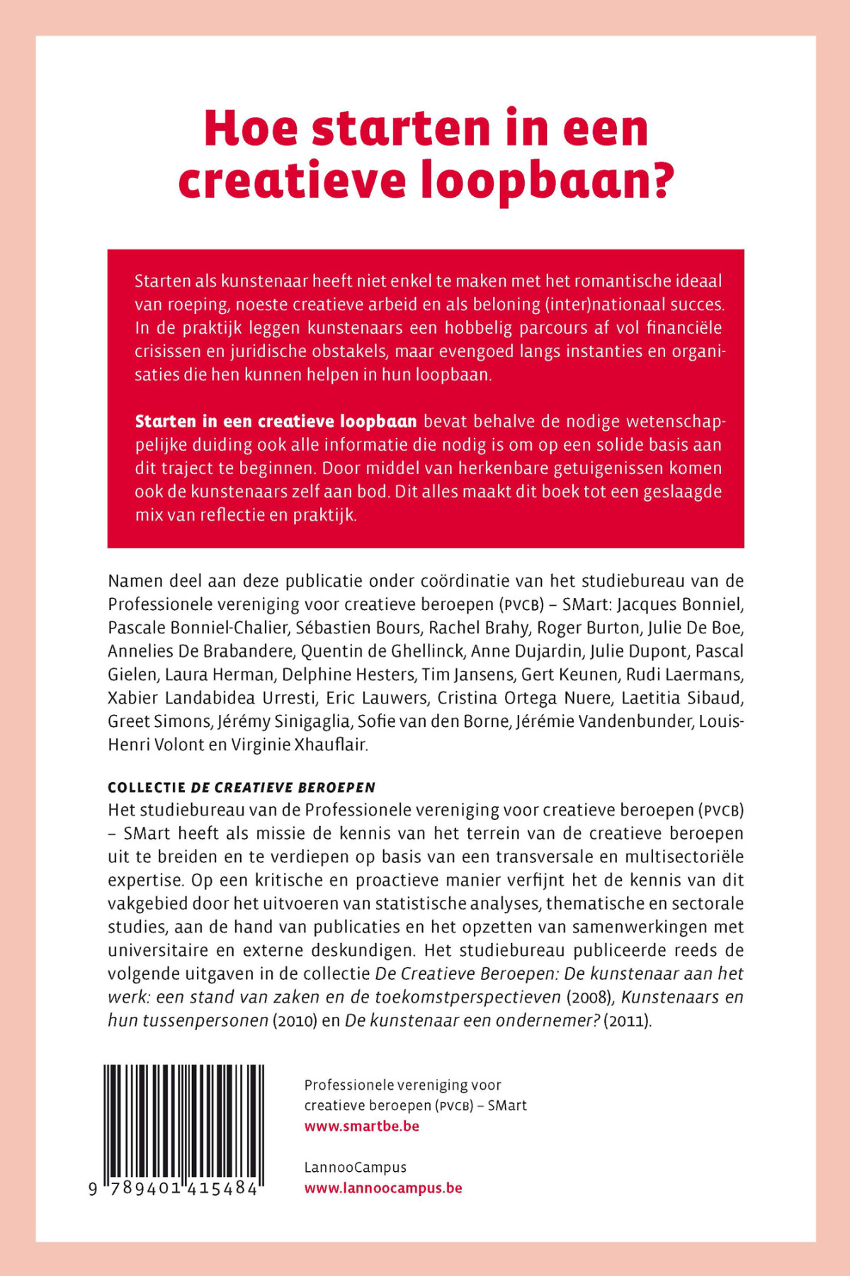 Starten in een creatieve loopbaan achterkant