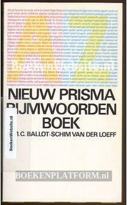 Nieuw Prisma rijmwoordenboek / Prisma-pockets / 2570