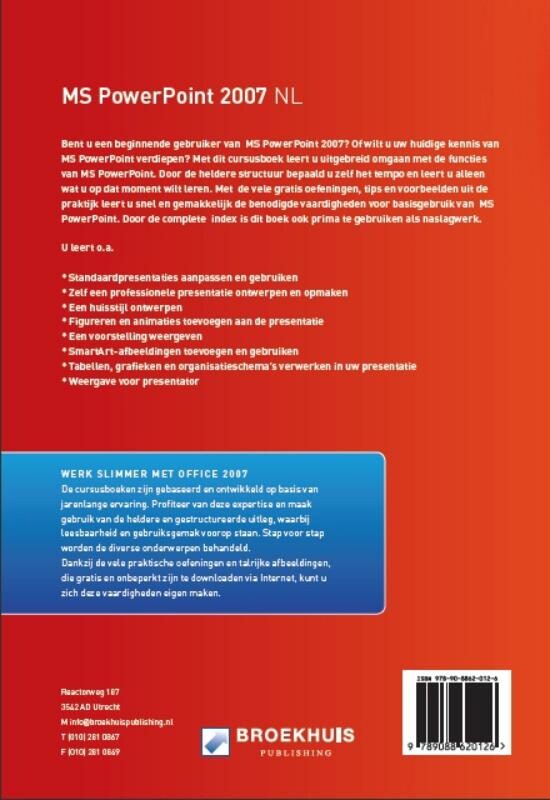 MS POWERPOINT 2007 NL achterkant