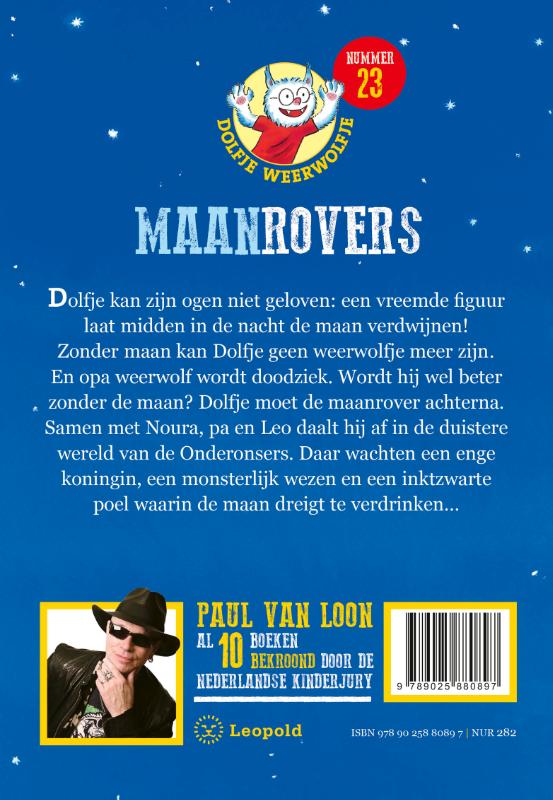 Maanrovers / Dolfje Weerwolfje achterkant