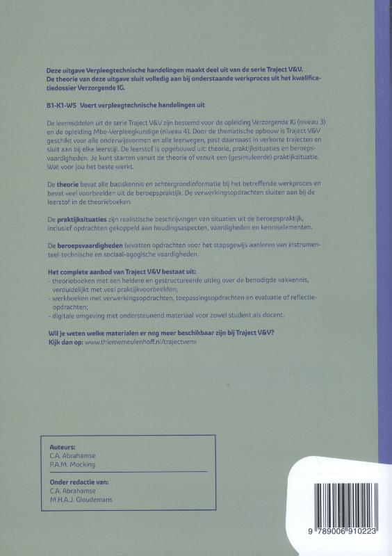 Verpleegtechnische handelingen niveau 3 Verpleegtechnische handelingen niveau 3 achterkant