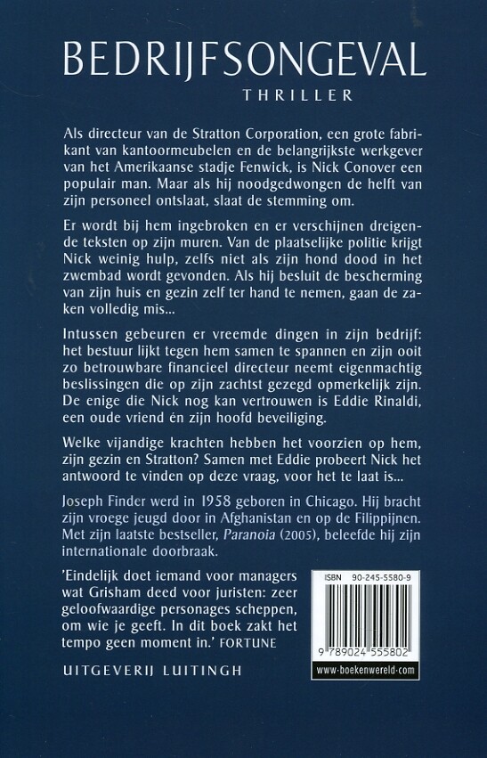 Bedrijfsongeval achterkant