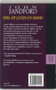 Spel op leven en dood / Lucas Davenport / 1 achterkant