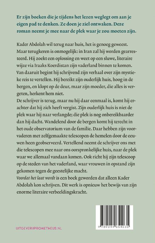Voordat het laat wordt achterkant