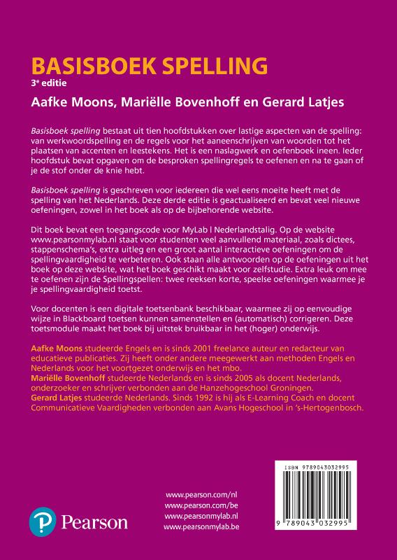 Basisboek spelling Basisboek spelling achterkant