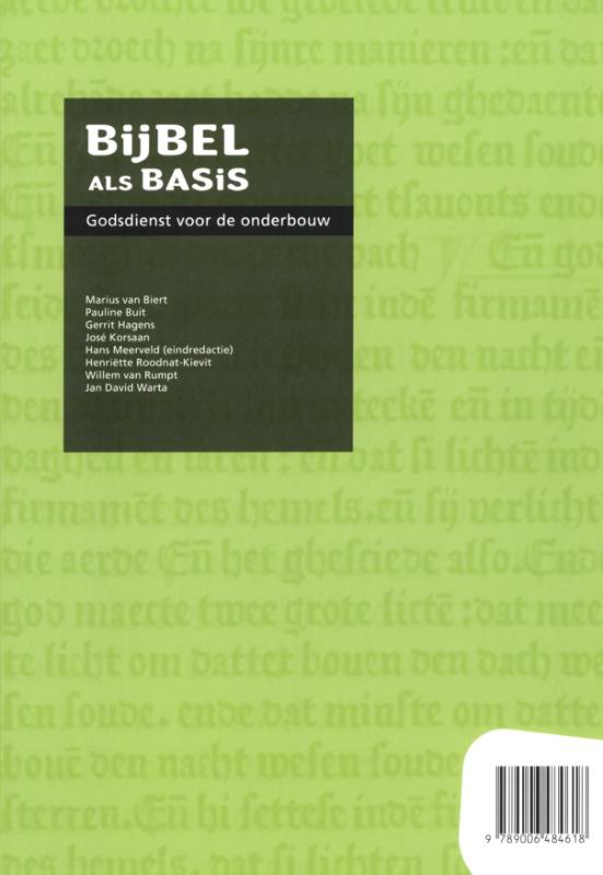 Bijbel als Basis 2 Vmbo-t/havo/vwo Leerwerkboek achterkant