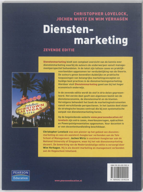 Dienstenmarketing 7/E achterkant